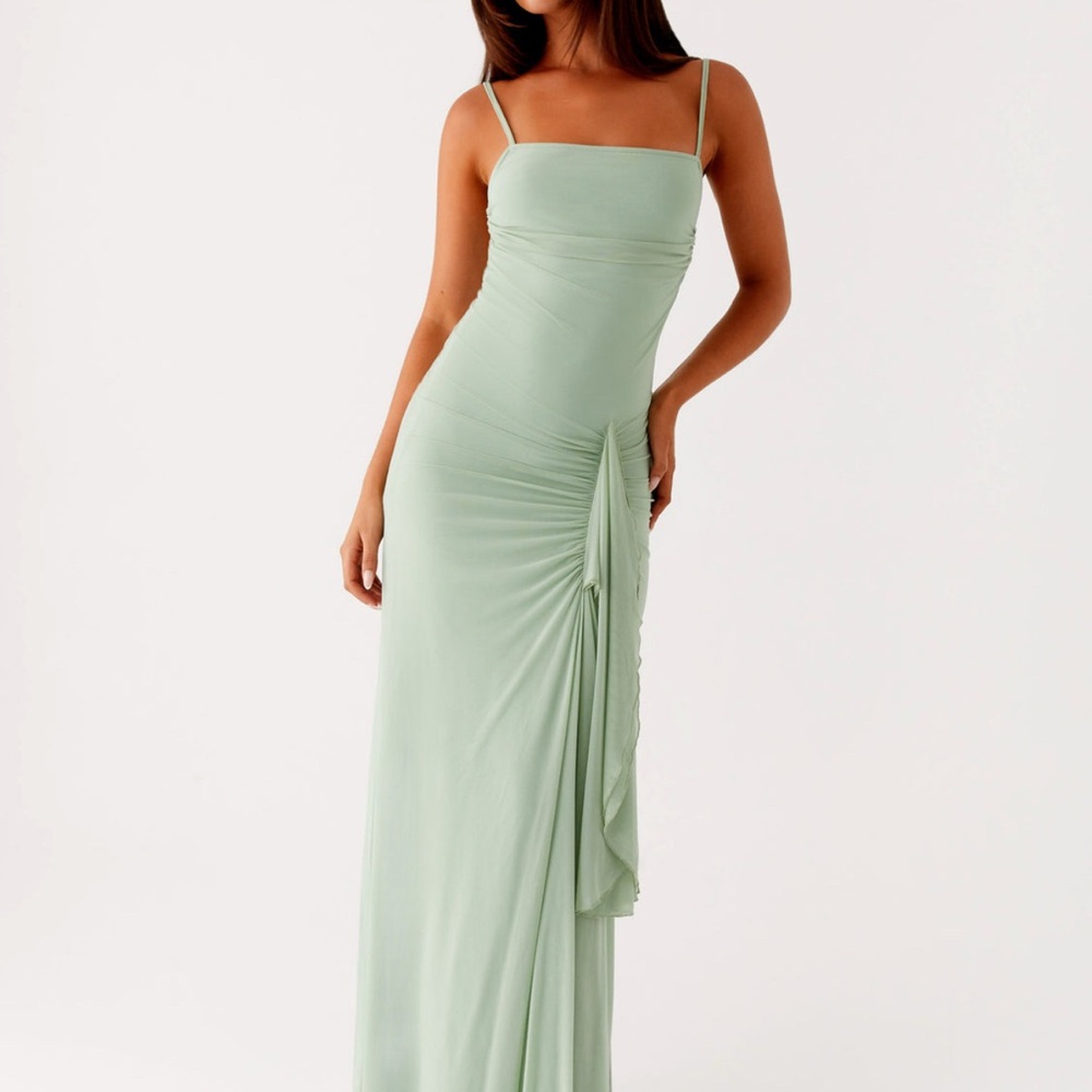 Elegant Mint Green Maxi Dress